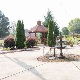 Facility garden and gazebo